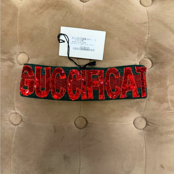 Authentic New With Tags Guccification Sequin Headband - Picture 1 of 7